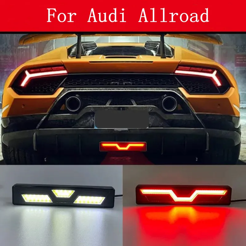НОВ Авто LED Стоп-Сигнал 12, Червен Триъгълник, Стил F1, Задна Светлина, Стробоскоп, Сигналната Лампа За Паркиране, Противоударная Лампа За Audi Allroad Изображение 0 