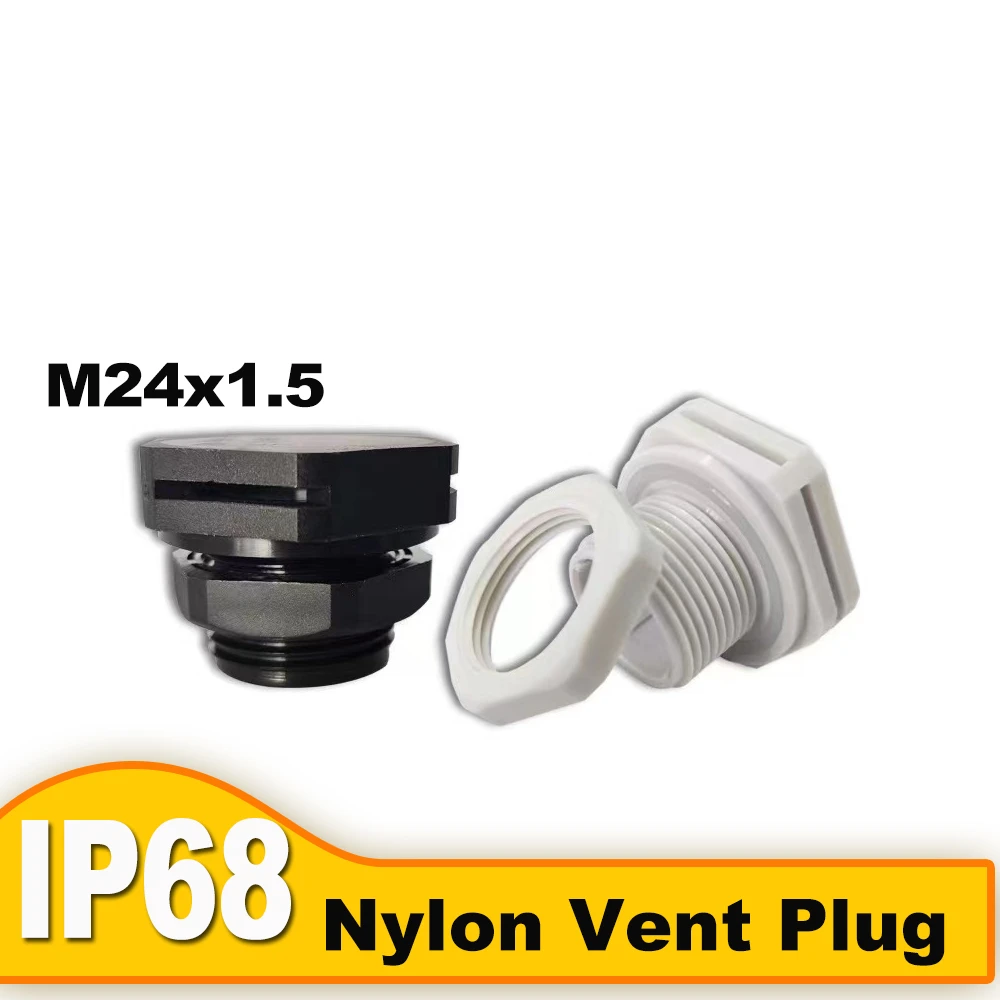 10 БР M24x1.5 Водоустойчив Пластмасов Клапан за освобождаване на въздуха, Найлон led лампа, Вентилационна все още мъниче E-PTFE M24 * 1,5 Стопорная все още мъниче Изображение 0 