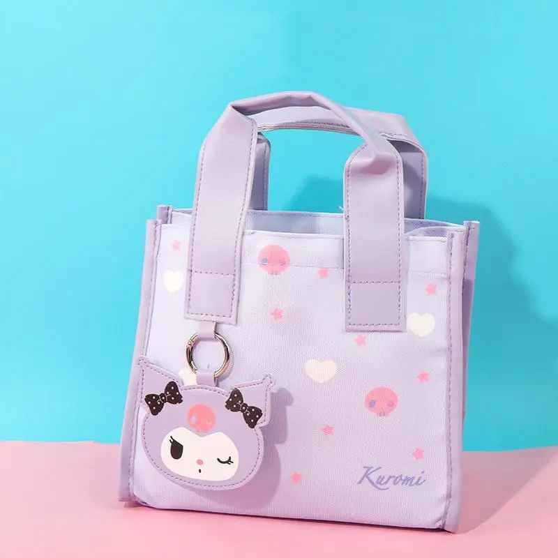 Kawaii Sanrio Чанта-Тоут Нова Mymelody Kuromi Cinnamoroll Студентски Мультяшная Чанта За Обяд Скъпа Ръчна Чанта За Пазаруване За Момичета