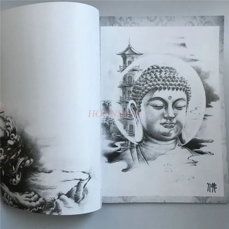 Татуировка на Книгата на Бодхи Татуировка Ръкопис Албум Оборудване, Като Жените Богиня Гуаньинь, Като Продажба на жълти вышивальных аксесоари Изображение 0 